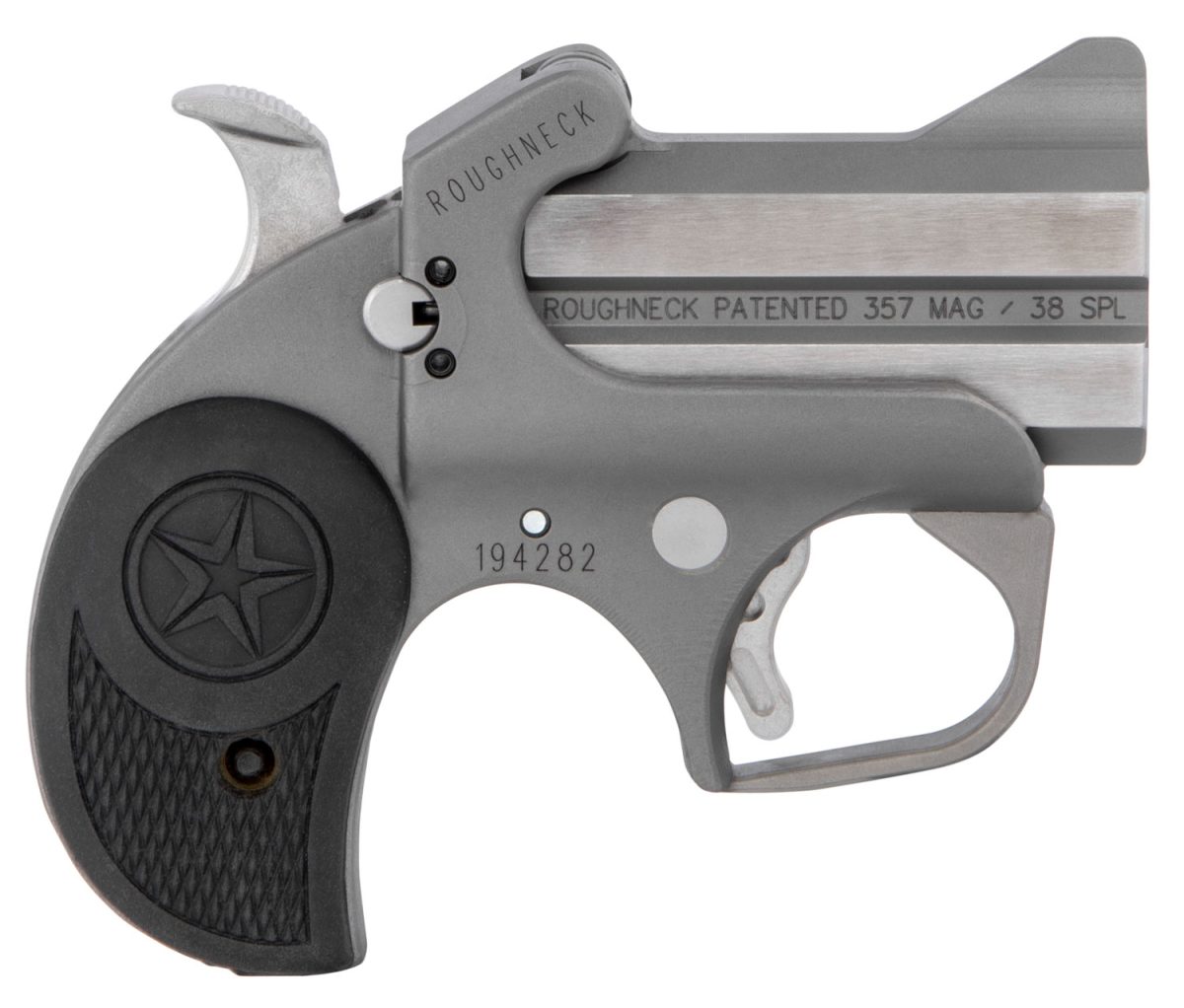 Bond Arms Barn Roughneck  38 Special/357 Mag 2Rd Shot 2.50&Quot; Stainless Steel Barrel/Black Rubber Grips *No Box/Manual