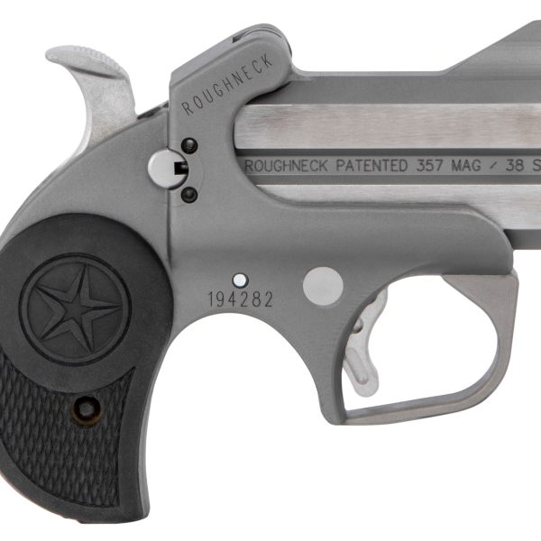 Bond Arms BARN Roughneck  38 Special/357 Mag 2rd Shot 2.50" Stainless Steel Barrel/Black Rubber Grips *No Box/Manual