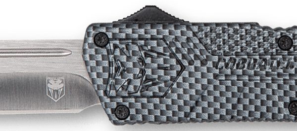 CobraTec Knives CFCTLWDNS Lightweight  3.25" OTF Drop Point Plain D2 Steel Blade/Carbon Fiber Aluminum Handle Includes Pocket Clip