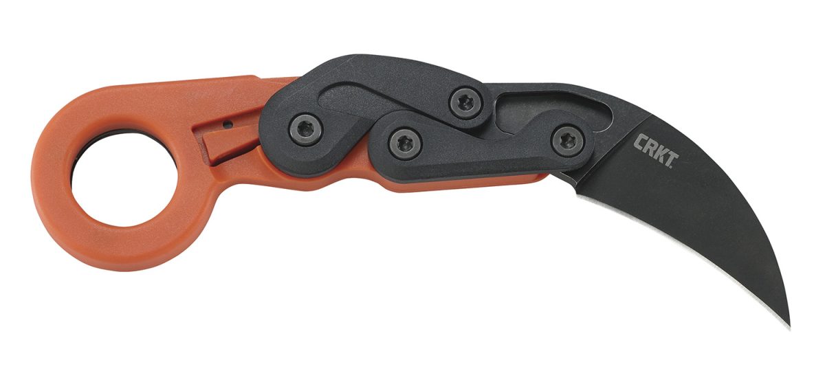 Crkt 4041O Provoke  2.47&Quot; Folding Plain Black Stonewashed 4116 Stainless Steel Blade/Orange Grivory Handle Includes Pocket Clip