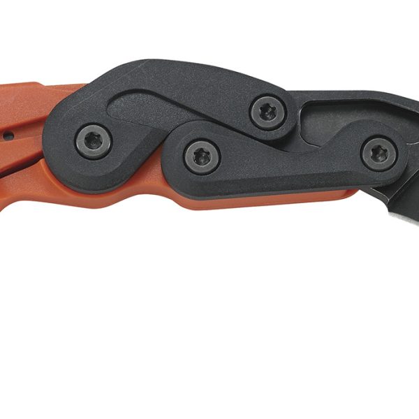 CRKT 4041O Provoke  2.47" Folding Plain Black Stonewashed 4116 Stainless Steel Blade/Orange Grivory Handle Includes Pocket Clip