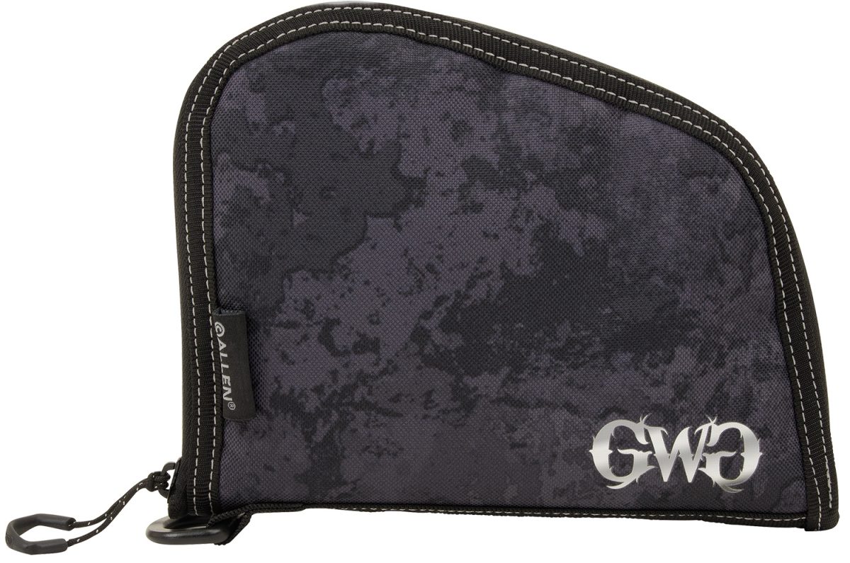 Girls With Guns 9078 Midnight Handgun Case 8&Quot; Black/Shade Blackout Camo, Locking Zipper