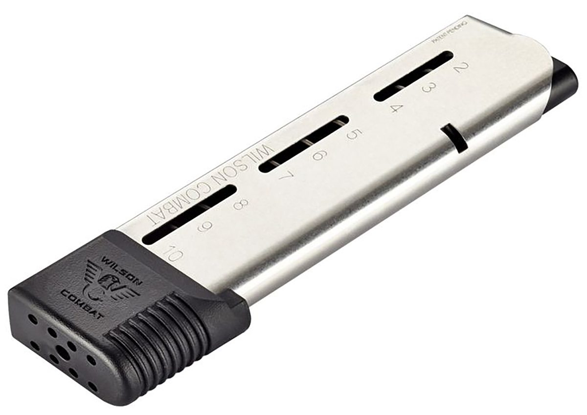 Wilson Combat 50045Fs10 1911  10Rd Extended Floorplate 45 Acp Fits Wilson Combat 1911 Elite Tactical Stainless Steel