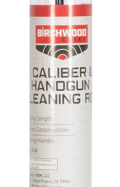Birchwood Casey 41409 Cleaning Rod  Steel 22 Cal Handgun Firearm 12" Long Includes Reusable Storage Tube