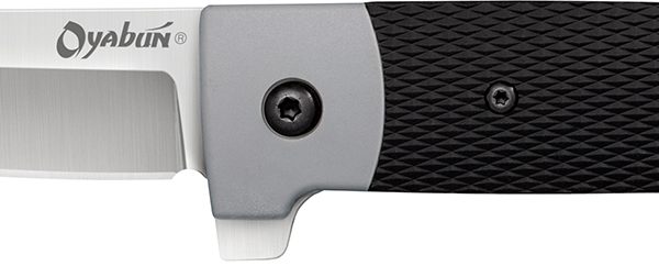 Cold Steel CS-26T Oyabun  3.50" Folding Plain 4034 Stainless Steel Blade/ Griv-Ex Black GRN w/TPR Inlay Handle