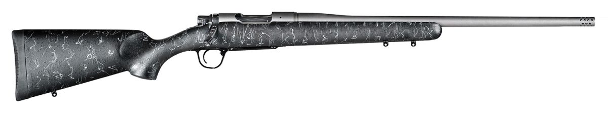 Christensen Arms 8010102100 Mesa  6.5 Prc 4+1 24&Quot; Threaded Barrel, Tungsten Gray Cerakote, Black With Gray Webbing Stock