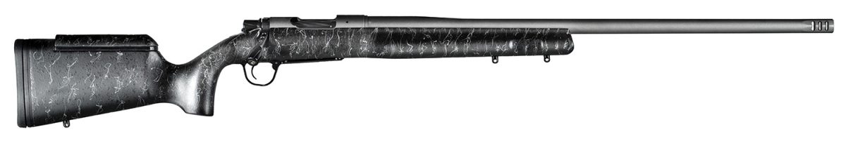 Christensen Arms 8010201500 Mesa Long Range 338 Lapua Mag 3+1 27&Quot; Threaded Barrel, Tungsten Gray Cerakote, Black With Gray Webbing Stock