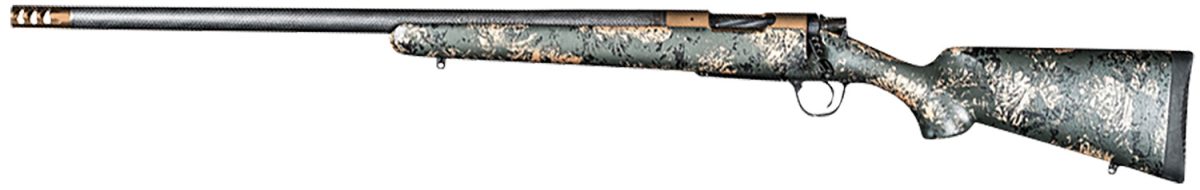 Christensen Arms 8010621200 Ridgeline Fft 308 Win 4+1 20&Quot; Carbon Fiber/Threaded Barrel, Burnt Bronze Cerakote, Green With Black/Tan Accents Stock, Left Hand