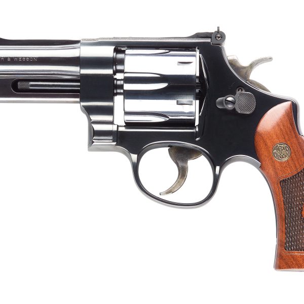 SMITH AND WESSON 27 357M/38S 4" 6RD BL/WD AS