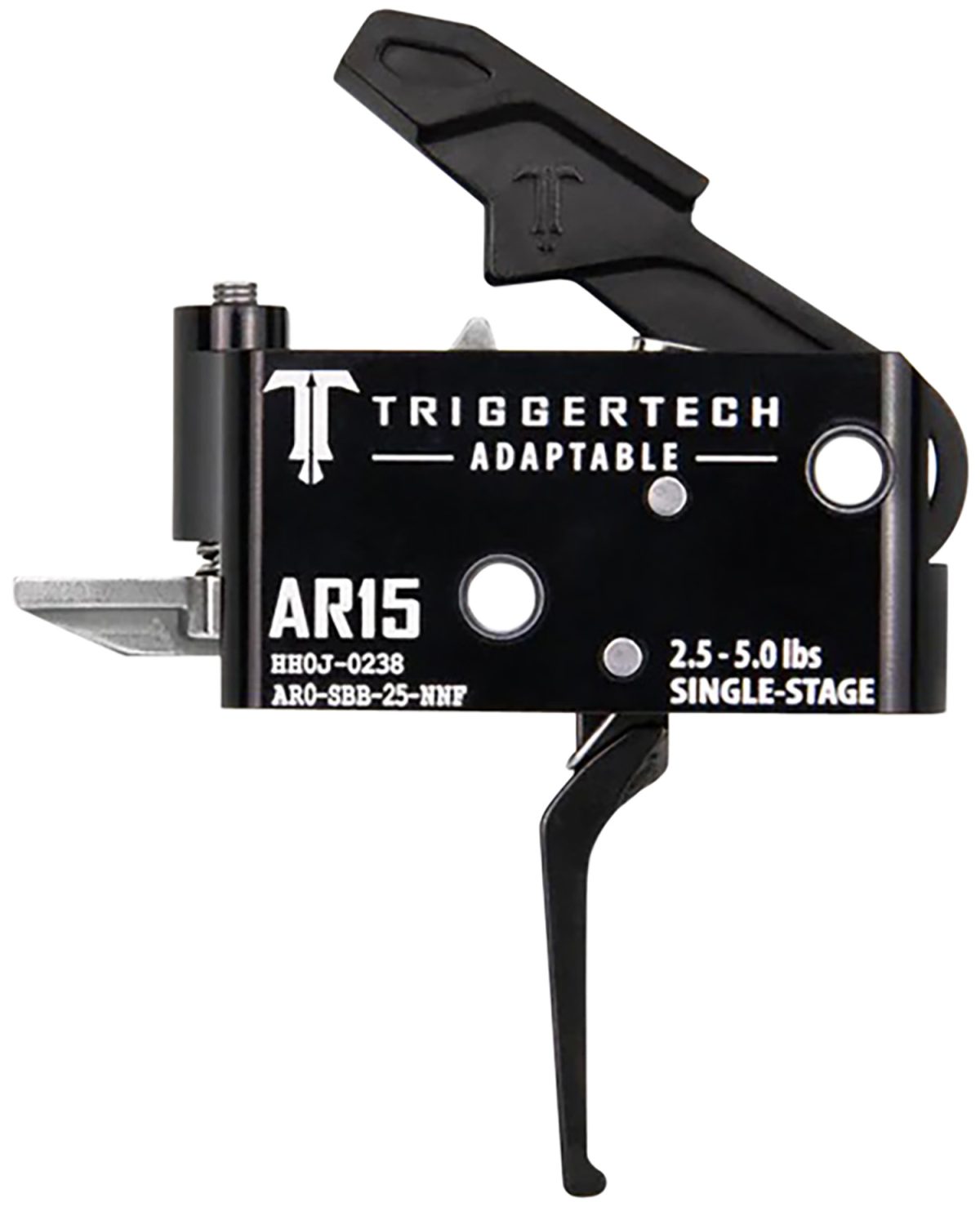 Triggertech Ar0Sbb25Nnf Adaptable  Flat Single-Stage 2.5-5.0 Lbs Adjustable For Ar-15
