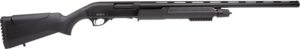 Rock Island Ypa12C2224B Pump Action Combo Youth Field/Deer 12 Gauge Pump 5+1, 22&Quot;/24&Quot; Black Gloss Barrel &Amp; Receiver, Black Fixed Synthetic Stock, Picatinny Rail
