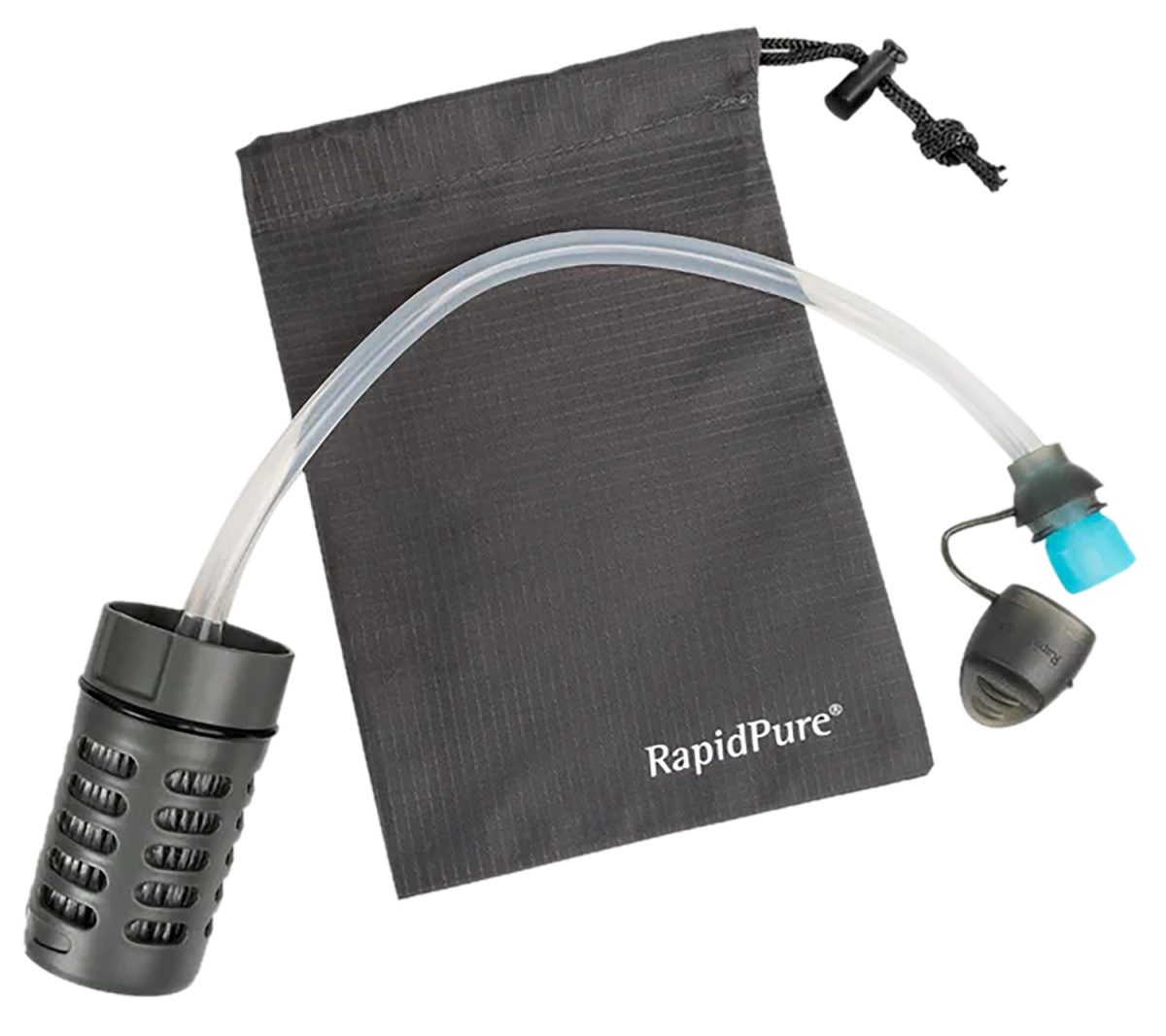 Rapidpure 01600105 Purifier + Ultralight Straw Black/Clear, 16&Quot; X 24&Quot; X 2.4&Quot;, Includes Travel Pouch