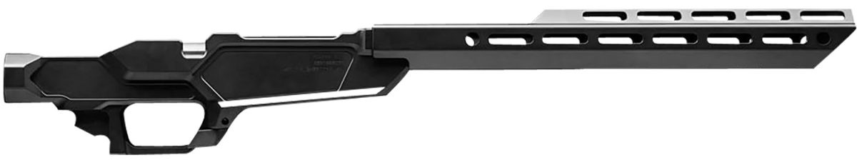 Sharps Bros Sbc05 Heatseeker Rifle Chassis Stock 6061-T6 Aluminum W/Black Cerakote Finish, 14&Quot; M-Lok Handguard, Fits Ruger American Rifle Ranch Short Action