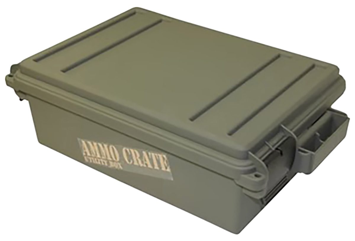Mtm Case-Gard Acr418 Ammo Crate Utility Box 12 Gauge Army Green Polypropylene