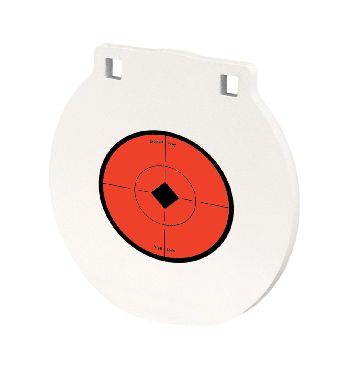 Birchwood Casey Rnd8 Round Steel Target Plate 8&Quot; Centerfire Rifle/Handgun Target Black/Red/White Nm500 Steel Hanging