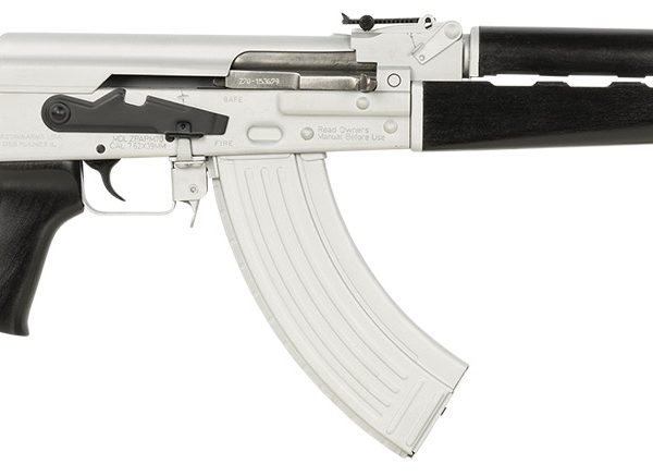 Zastava Arms Usa ZR7762CSB ZPAPM70  7.62x39mm 30+1 16.30" Black Chrome Lined Steel Barrel, Silver Receiver, Black Polymer Handguard, Fixed Dark Walnut Synthetic Stock