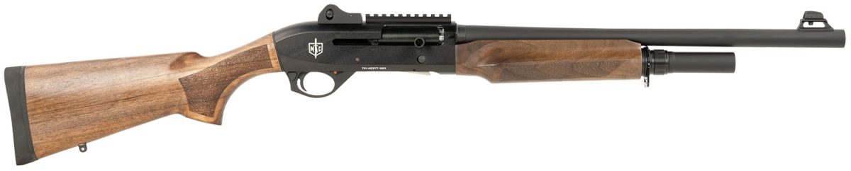 Mac 21000122 2 Tactical 12 Gauge Bolt 3&Quot; 5+1, 18.50&Quot; Black Anodized Steel Barrel, Drilled &Amp; Tapped/Picatinny Rail Black Anodized Receiver, Turkish Walnut Wood Stock