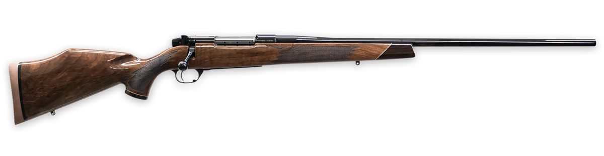 Weatherby Mdx01N270Wr6O Mark V Deluxe 270 Wthby Mag 3+1 26&Quot; High Gloss Fluted Barrel, High Gloss Blued Drilled &Amp; Tapped Stainless Steel Receiver, Fixed Gloss Walnut Wood Stock, Right Hand