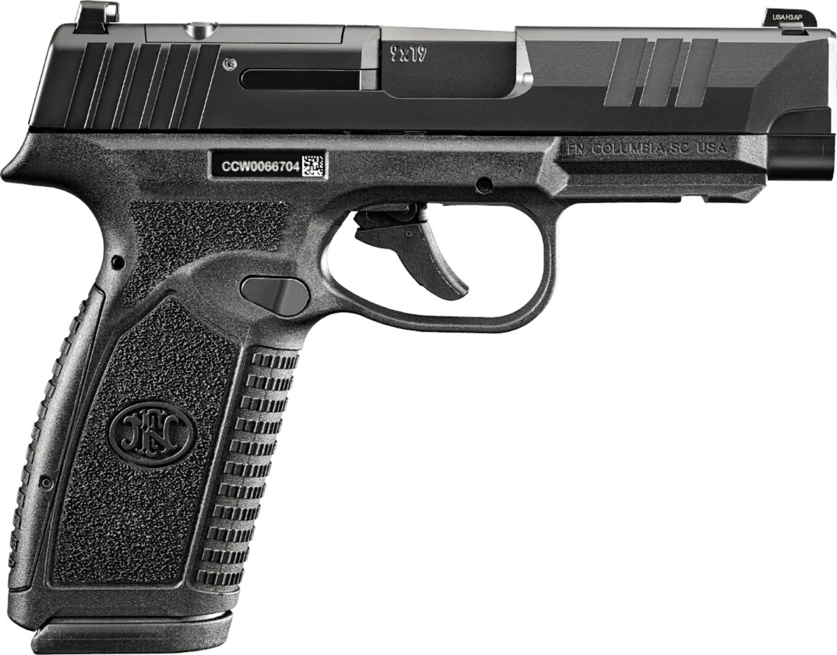 Fn 66101759 Reflex Xl Mrd Micro-Compact Frame 9Mm 15+1/18+1 3.80&Quot; Black Target Crown Steel Barrel, Optic Cut/Serrated Black Slide, Polymer Frame W/Picatinny Rail, Interchangeable Backstrap Grip