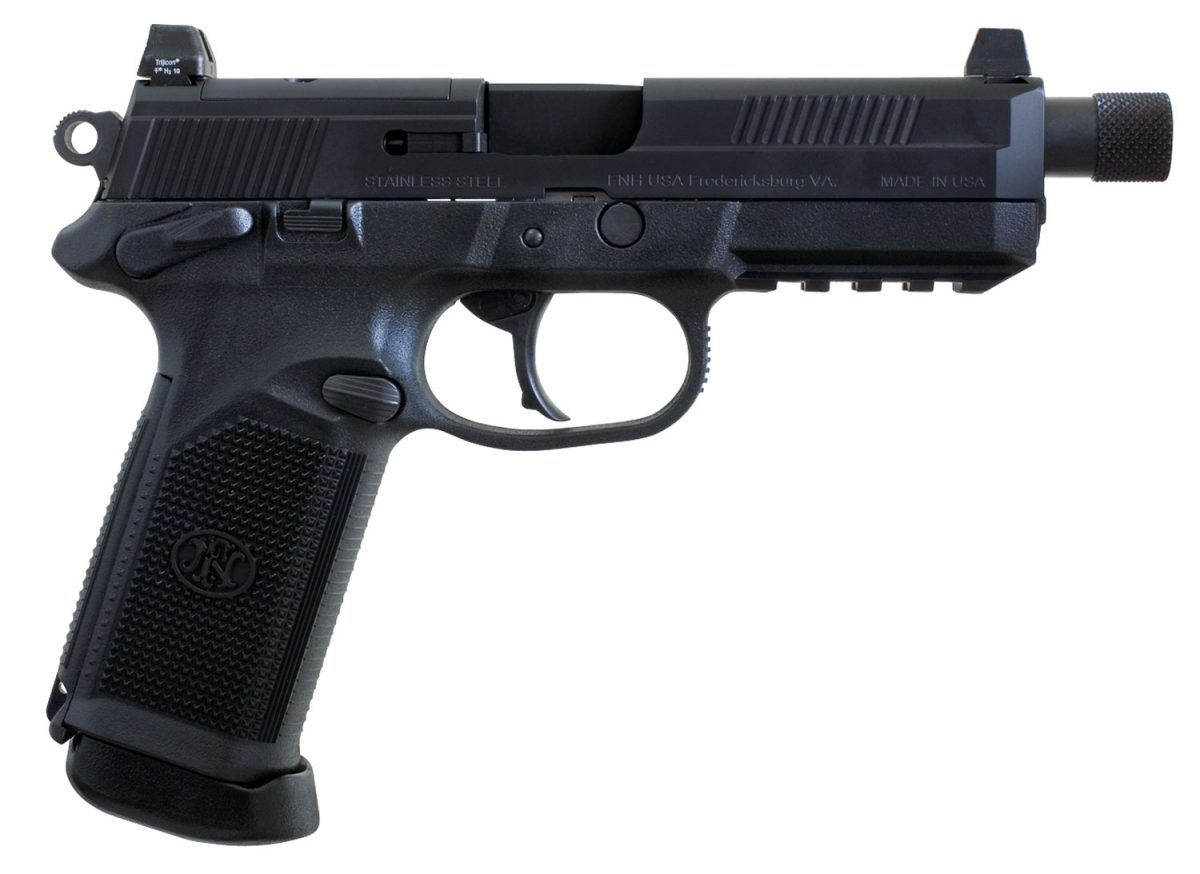 Fn 66981 Fnx Tactical 45 Acp  5.30&Quot; Threaded Barrel 10+1  , Matte Black , Manual Safety , Night Sights , Optics Ready