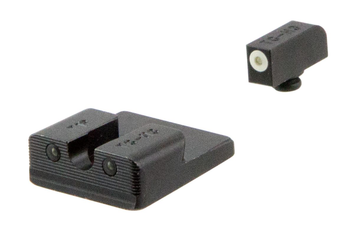 Truglo Tg231T2W Tritium Pro  Black | Green Tritium White Outline Front Sight Green Tritium Rear Sight