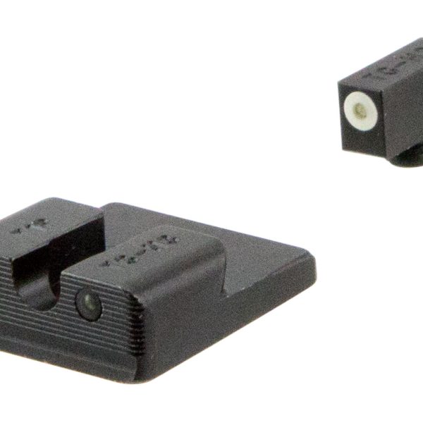 TruGlo TG231T2W Tritium Pro  Black | Green Tritium White Outline Front Sight Green Tritium Rear Sight