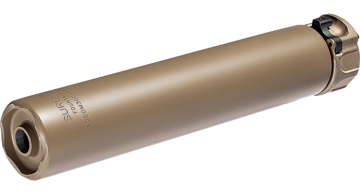 Surefire Socom300Spsd Socom300-Sps  300 Blackout 7.9&Quot; 1.5&Quot; Diameter Aluminum/Stainless Steel Flat Dark Earth