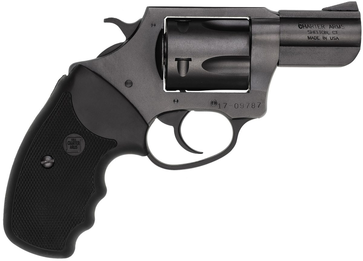 Charter Arms 13520 Mag Pug  Large 357 Mag, 5 Shot 2.20&Quot; Black Ported Steel Barrel, Black Steel Cylinder &Amp; Frame W/Black Finger Grooved Rubber Grip