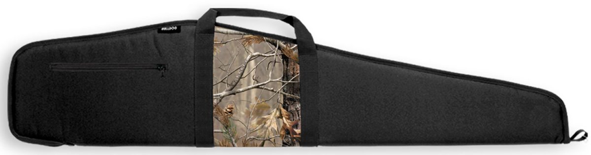 Bulldog Bd21044 Camo Panel Rifle Case 44&Quot; Scoped Rifle Black Nylon Case With Integrated Realtree Ap Panel
