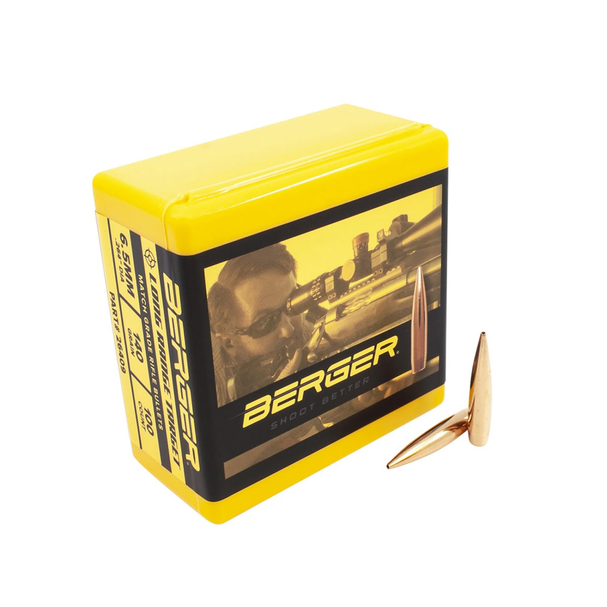 Berger Bullets 26409 Target Match Grade 6.5Creedmoor 140Gr Tangent Long Range Boat Tail 100/Box