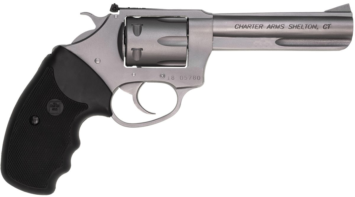 Charter Arms 72242 Pathfinder Target 22 Lr, 8 Shot 4.20&Quot; Matte Stainless Steel Barrel &Amp; Cylinder, Anodized Aluminum Frame W/Black Finger Grooved Rubber Grip, Exposed Hammer