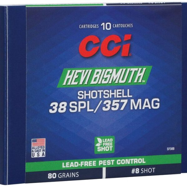 CCI 38/357 BISMUTH SHOTSHELL 10/20