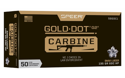 Speer Gold Dot 9mm 135gr — 50 rds