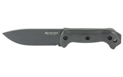 Ka-Bar BK2 Becker Campanion 5.25" Fixed Clip Point Drop Point Plain Black 1095 Cro-Van Blade, Black Ultramid Handle, Includes Sheath