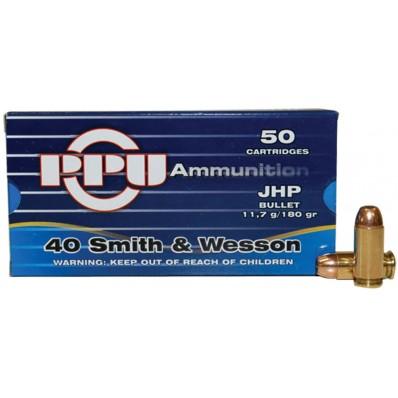 PPU PPD40 Defense  40S&W 180gr Jacketed Hollow Point 50 Per Box/10 Case