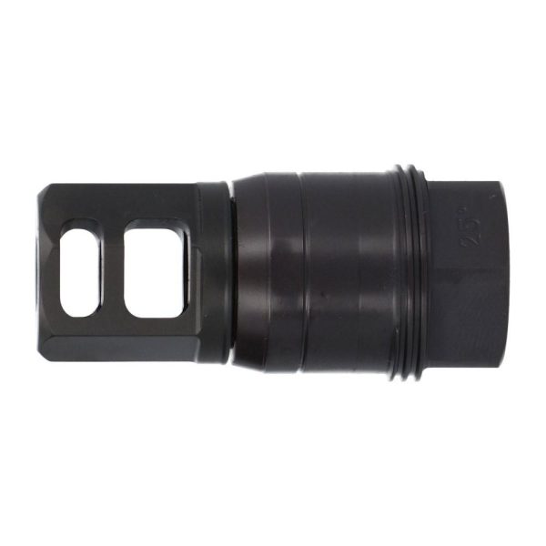 Sig Sauer SL76258X2425DEGM Clutch-Lok QD Muzzle Brake Black Stainless Steel with 5/8" 24 tpi Threads for 7.62mm 25 Degree Taper