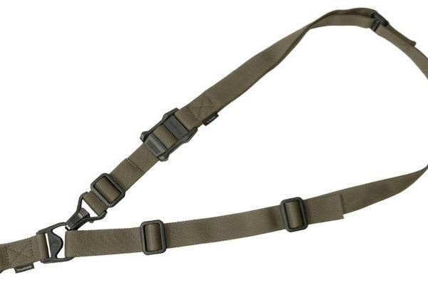 Magpul MAG515-RGR MS3 Single QD Sling GEN2 made of Nylon Webbing with Ranger Green Finish, Adjustable One-Two Point Design & QD Swivel for Rifles