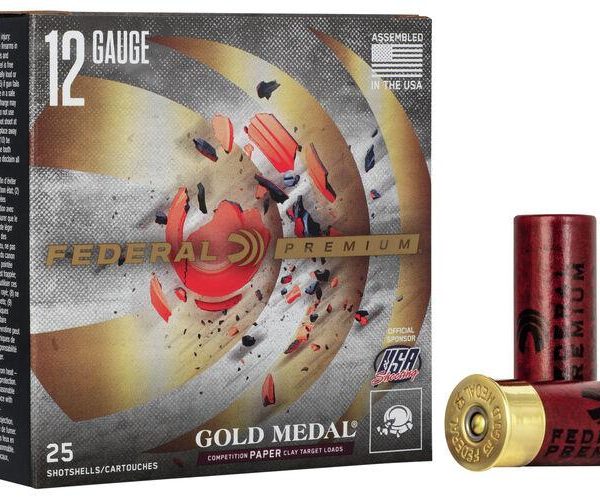 Federal Gold Medal Grand Paper Shotshells 12 ga 2-3/4" 1oz 1290 fps #8 25/ct
