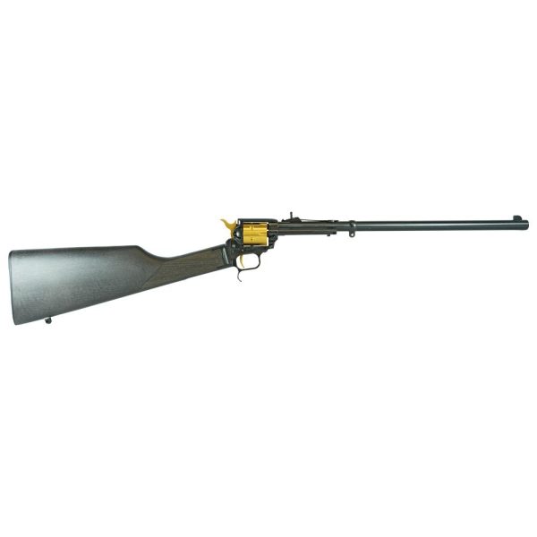 Heritage Rancher Black And Gold Carbine .22 Lr 6Rd Capacity 16&Quot; Barrel Wood Stock