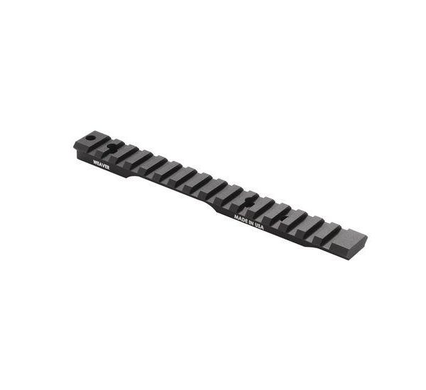 Weaver 1-Piece Extended Multi-Slot Picatinny Scope Base Savage 110 SA 8-40 0MOA Matte Clam