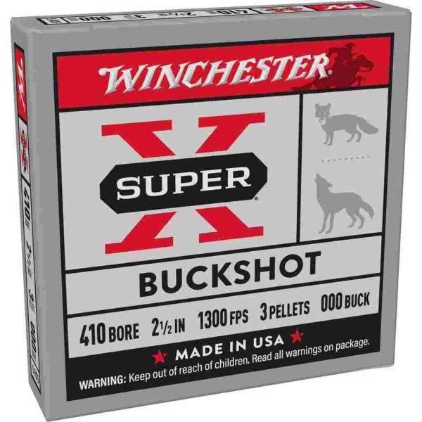 Winchester Super-X 410 Bore 2.5" 000 Buck — 5 rds