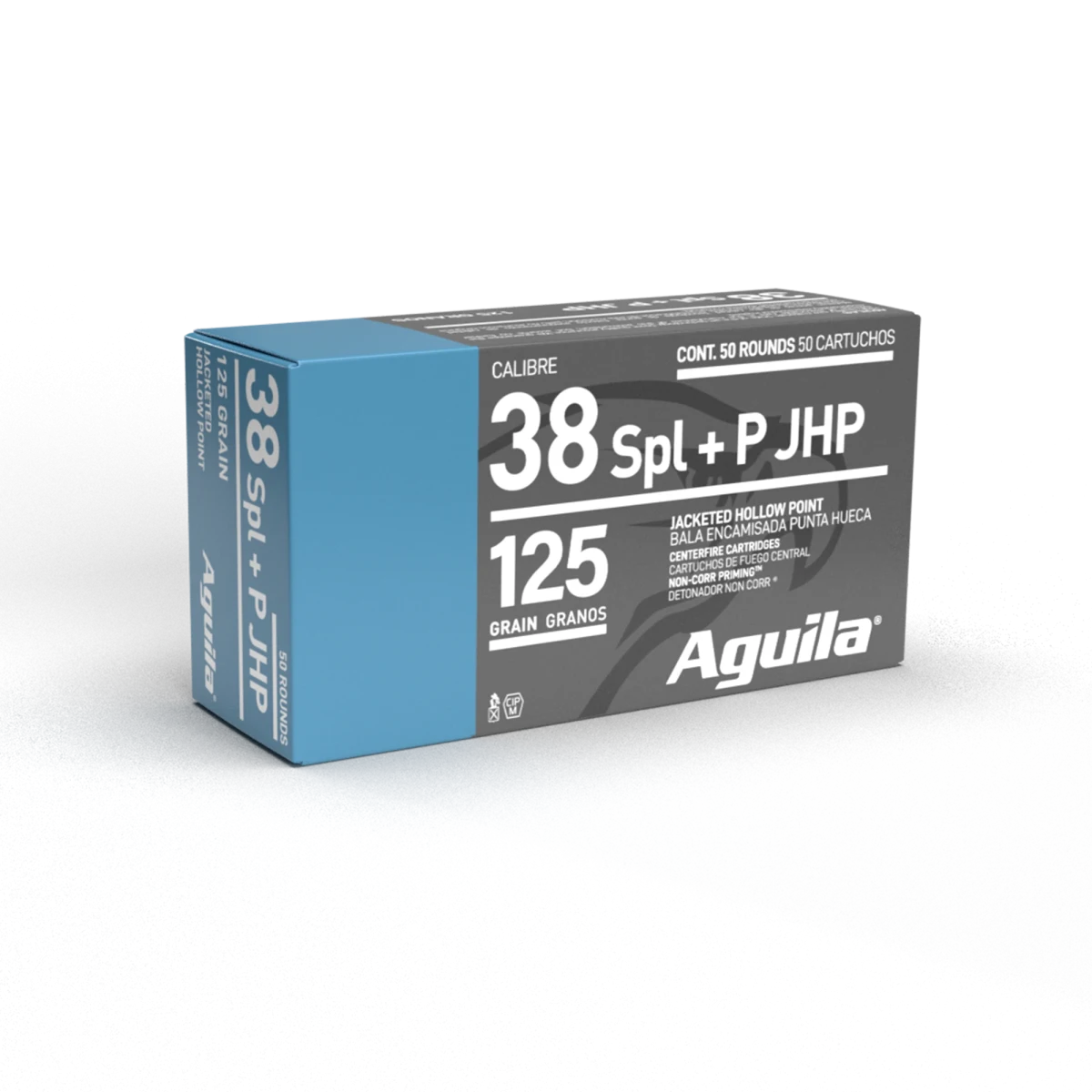 Aguila 38 Spl Jhp 125Gr 50Rd Box 10 Bxs Per Cs