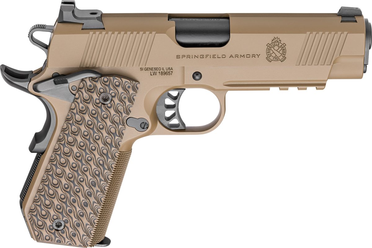 Springfield Armory Trp 1911 Fde 4.25&Quot; 45Acp W/ Carry Cut &Amp; Rail 2-8Rd