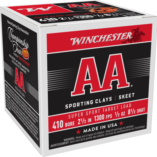 Winchester AA Supersport Sporting Clay 410 Bore 2.5" — 25 rds