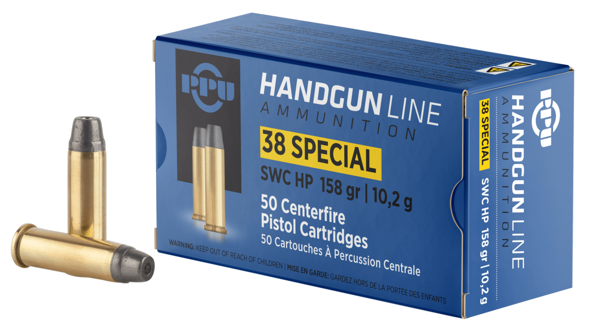Ppu .38 Special Swc Hp 158G 50Rd Box 10 Boxes Per Case