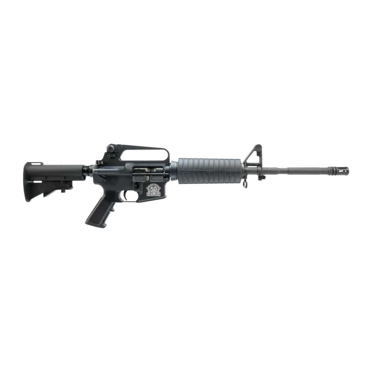 Bushmaster M4A2 Silver 50Th Anniv 556 Rifle 16&Quot; W/ Adj Stock