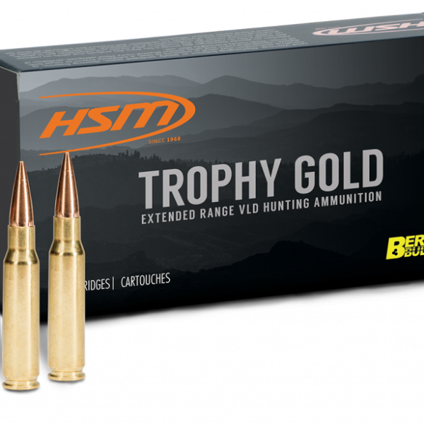 HSM 270WSM130VLD Trophy Gold Extended Range 270 WSM 130 gr Berger Hunting VLD Match 20 Per Box/ 25 Case