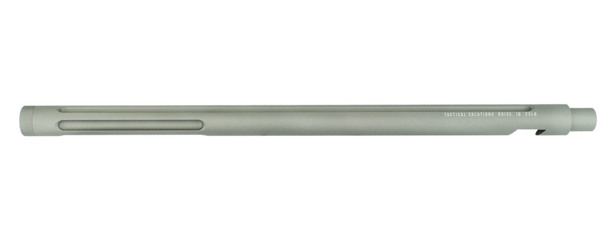 Tactical Solutions 1022Tegmg X-Ring Barrel 22 Lr 16.50&Quot; Gunmetal Gray Finish Aluminum Material Bull With Fluting &Amp; Threading For Ruger 10/22