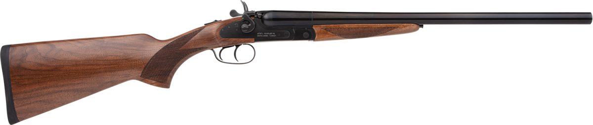 Rock Island 12Rss24 Side By Side  Full Size 12 Gauge 3&Quot; 2Rd 24&Quot; Barrel, Black Anodized Metal Finish &Amp; Walnut Stock Right Hand