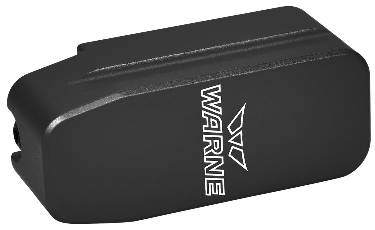 Warne 5001 Magazine Extension  Extension Pmag 556 5Rd Compatible W/ Pmag 30 Round Magazines Black Hardcoat Anodized Aluminum